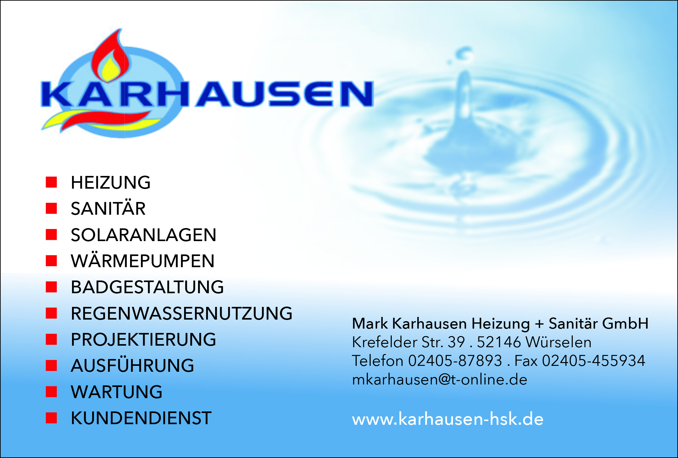 Heizung und Sanitaer Karhausen